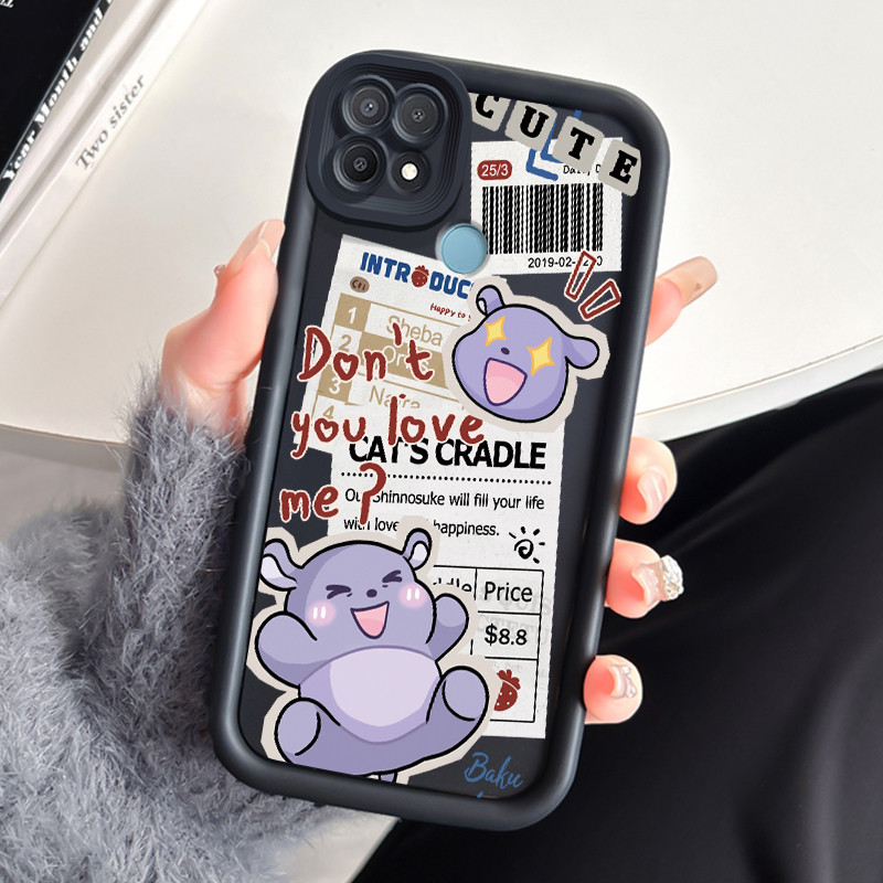 Casing Hp OPPO A15 A15s A35 Case Softcase pelindung Cesing silikon Kesing Stiker kartun Kasing