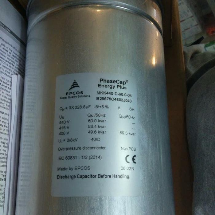 kapasitor 60kvar 400v EPCOS MKK415-D-54-21