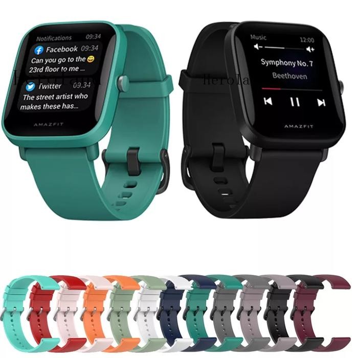 Strap tali jam Amazfit Bip 3 Bip u pro silikon rubber