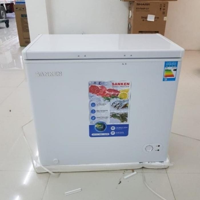 CHEST FREEZER SANKEN SRF220WHTG, BOX PEMBEKU SANKEN Kode 1330