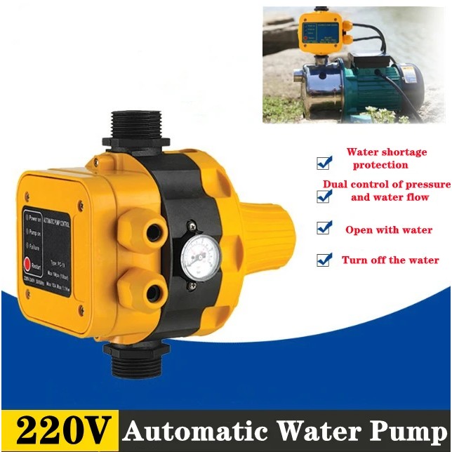 220V Intelligent Adjustable Pressure Water Pump Pressure Controller Water Pump Pressure Switch