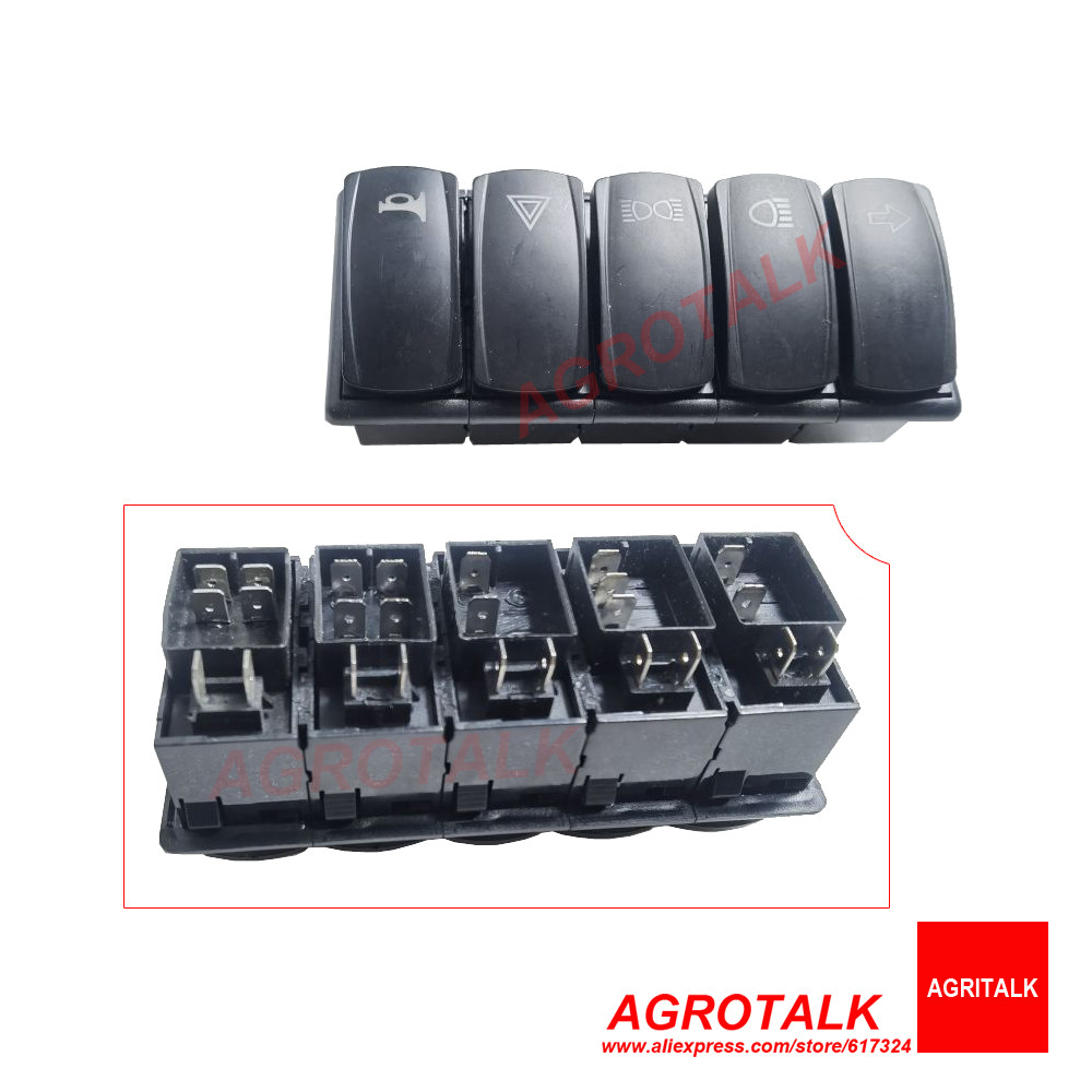 The combined switch for JINMA tractor JM354 ( like green horse in Brazil), part number:
