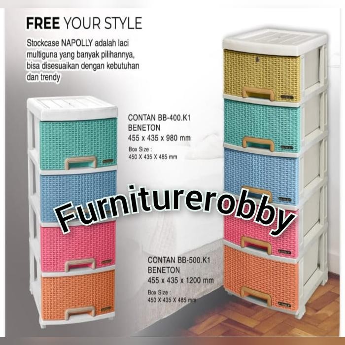 laci plastik lemari plastik napoly contan rotan 5 susun