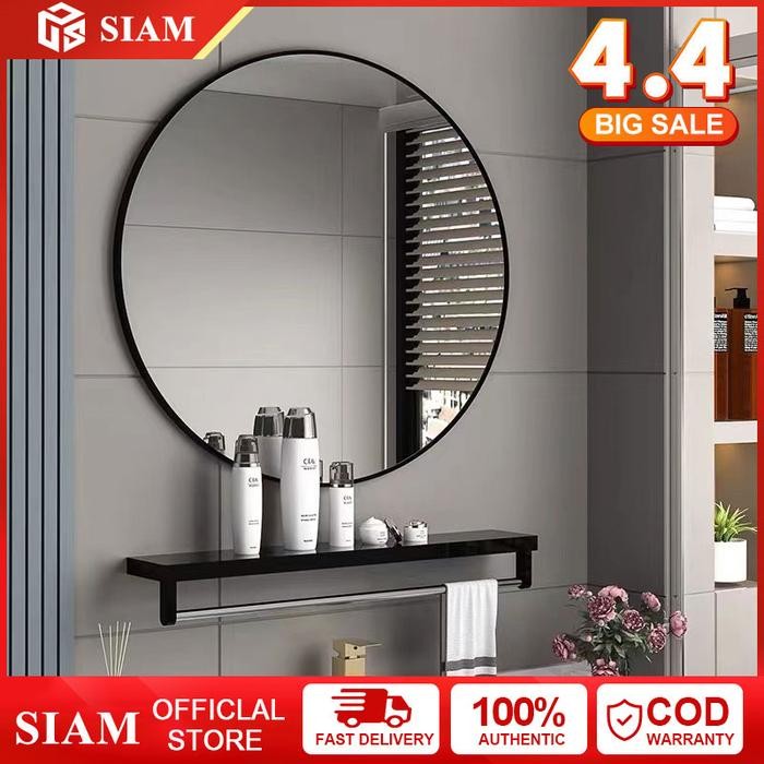 Cermin Aesthetic / Kaca Kamar Mandi / Cermin kamar mandi / Cermin Rias Dinding / Cermin Kamar Mandi