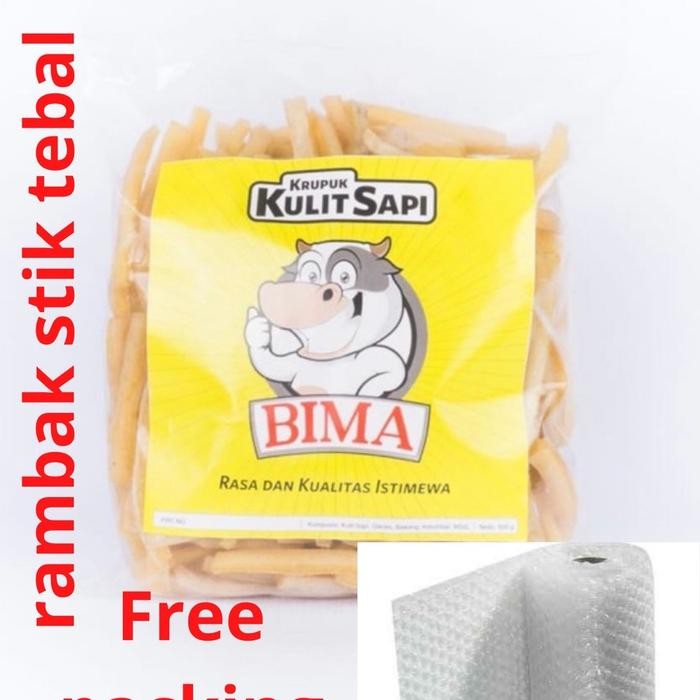 

New KRUPUK RAMBAK SAPI STIK PANJANG(1kg)RAMBAK BIMA