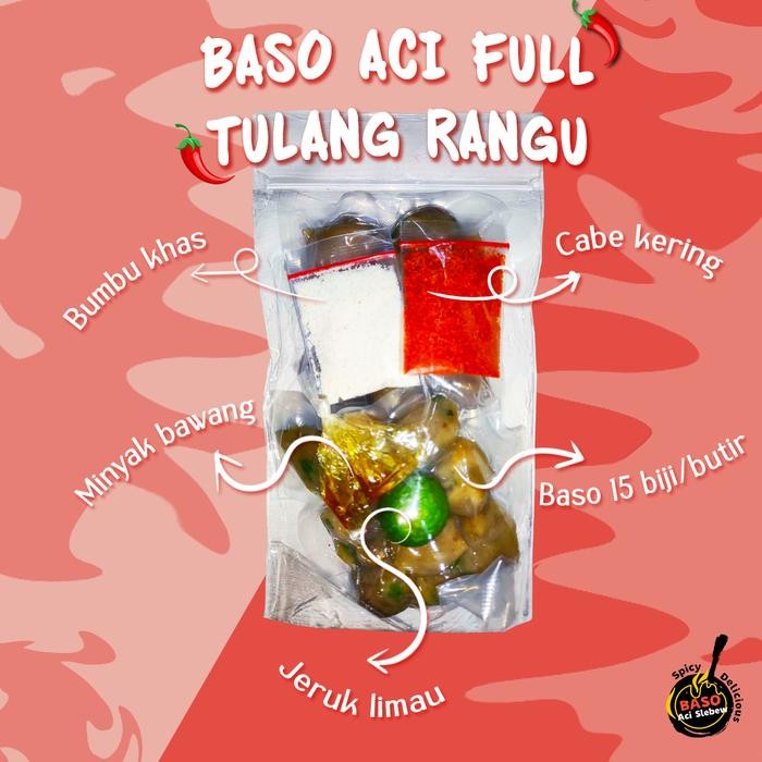 

Baso aci full tulang rangu New
