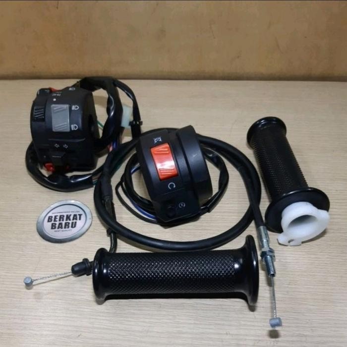 PREMIUM Holder Kanan Kiri Kabel Tali Gas SET Yamaha Scorpio Z Kode Part 5BP