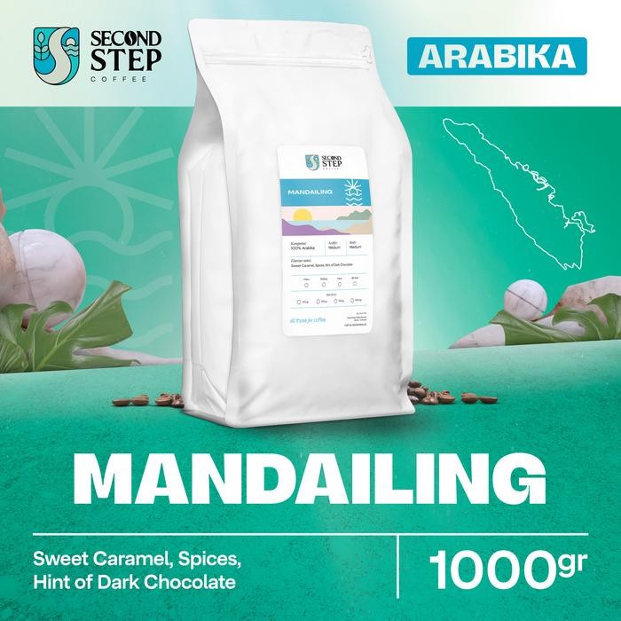 

PREMIUM Kopi Arabica Mandailing Coffee Arabika Asli Tanpa Gula Biji Bubuk Coffe Beans 1Kg