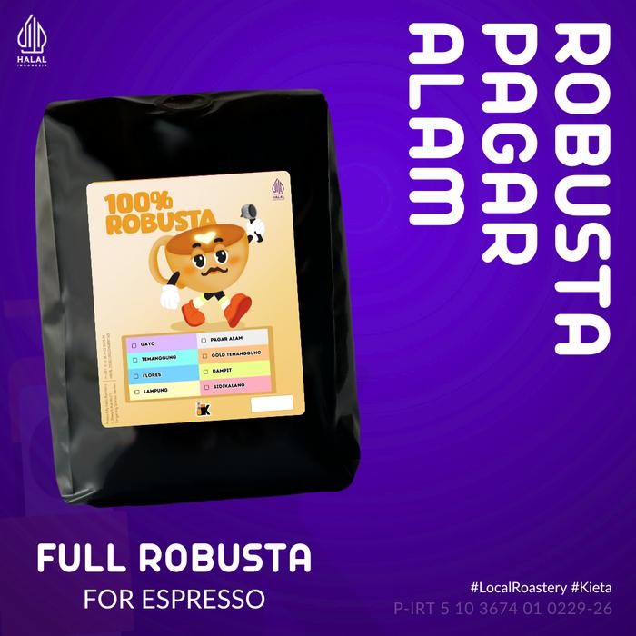 

PREMIUM Kopi Fine Robusta Pagar Alam 1kg (biji/bubuk)
