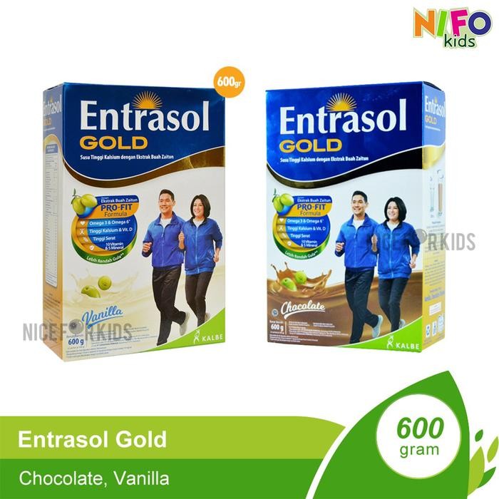 

PREMIUM Entrasol Gold Ukuran 560 gr Susu Bubuk Tinggi Serat dan Kalsium