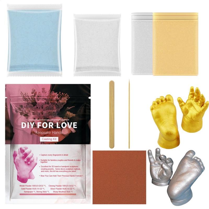Hand Casting Kit for Couples Handmade Plaster Statue Molding Kit Keepsake Sculpture Couple Activitie