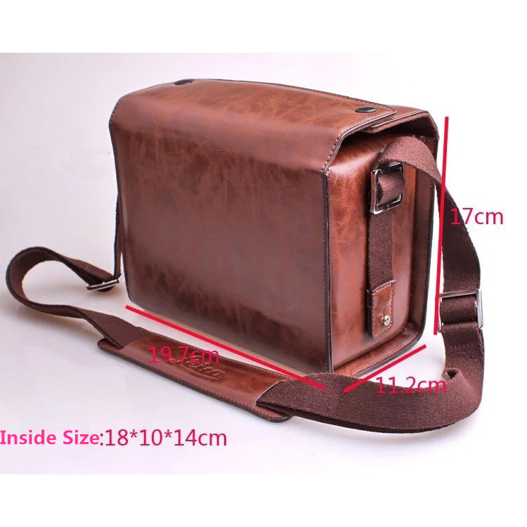 Coffe Color Luxury Digital Camera PU Leather Case Bag For Leica T/M/S  V-LUX4 Leica X-Vario Black/Si