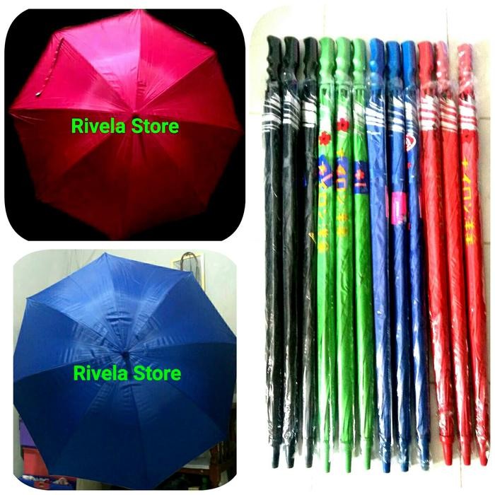 Payung Golf Besar/ Payung Besar / payung tongkat / payung panjang - Biru Navy