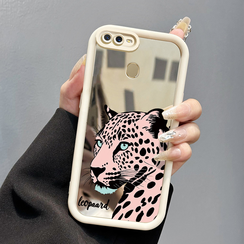 Casing Hp OPPO A7 OPPO A5s OPPO A12 OPPO A12S A11k Case Casing Softcase macan tutul Kesing cermin ba