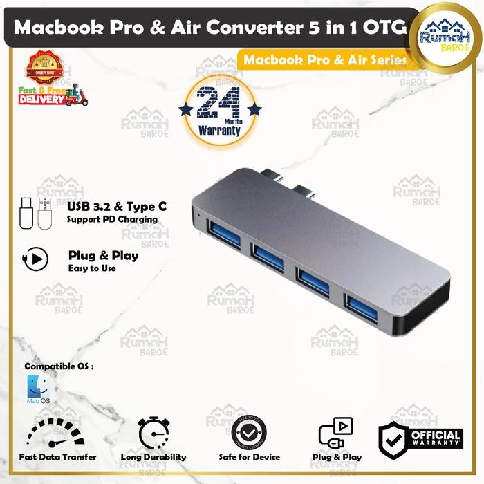 SALE APPLE MACBOOK USB EXTENDER TYPE C DOCK HUB CONVERTER ADAPTER MACBOOK PRO AIR M3 M2 M1 PRO MAX