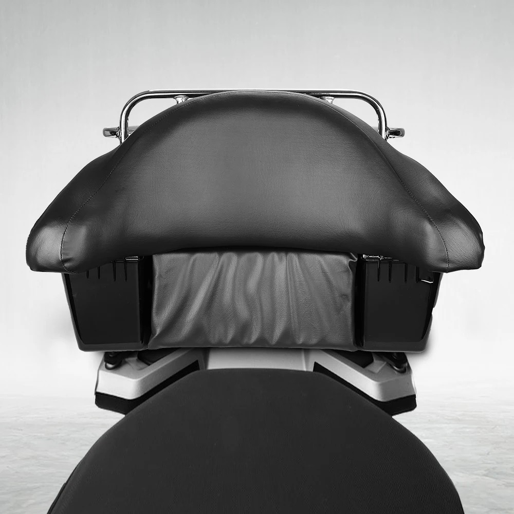 Motorcycle Box Hard Trunk Universal Motorcycle Rear Storage Box Top Tail Box Luggage Trunk Case Tool