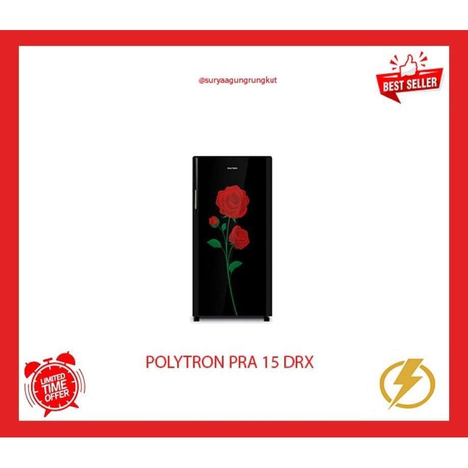 KULKAS POLYTRON 1 PINTU 160 LITER 75 WATT - PRA 15 DRX