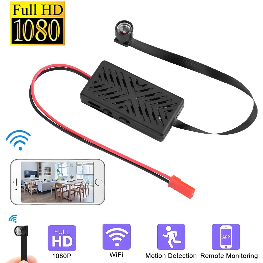 Mini Wifi Camera Diy Portable Camera 1080P Camcorder P2P Wireless Webcam Video Recorder Home