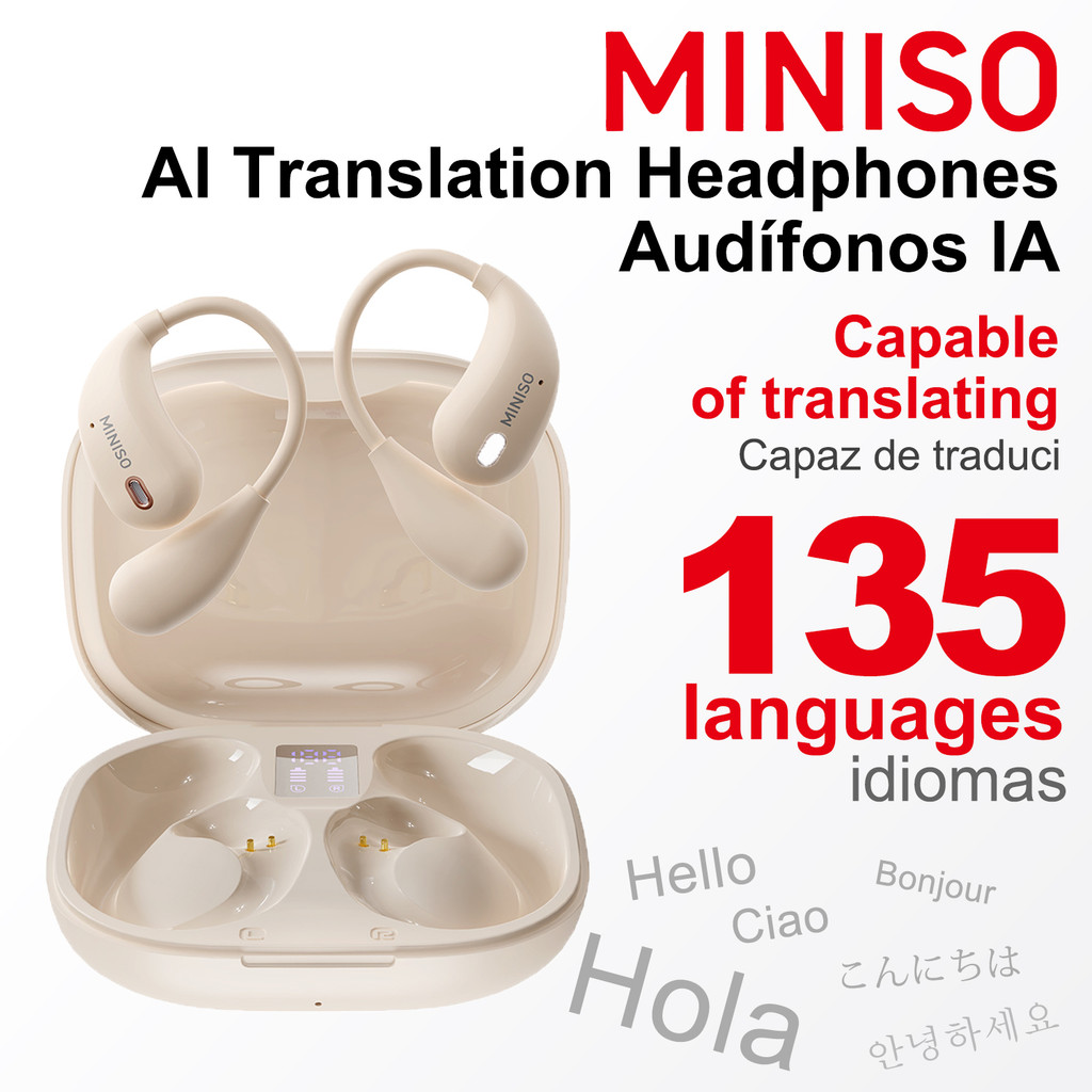 Miniso X33 Intelligent Wireless Headphones Face-To-Face Translation Bluetooth Earphones Wireless