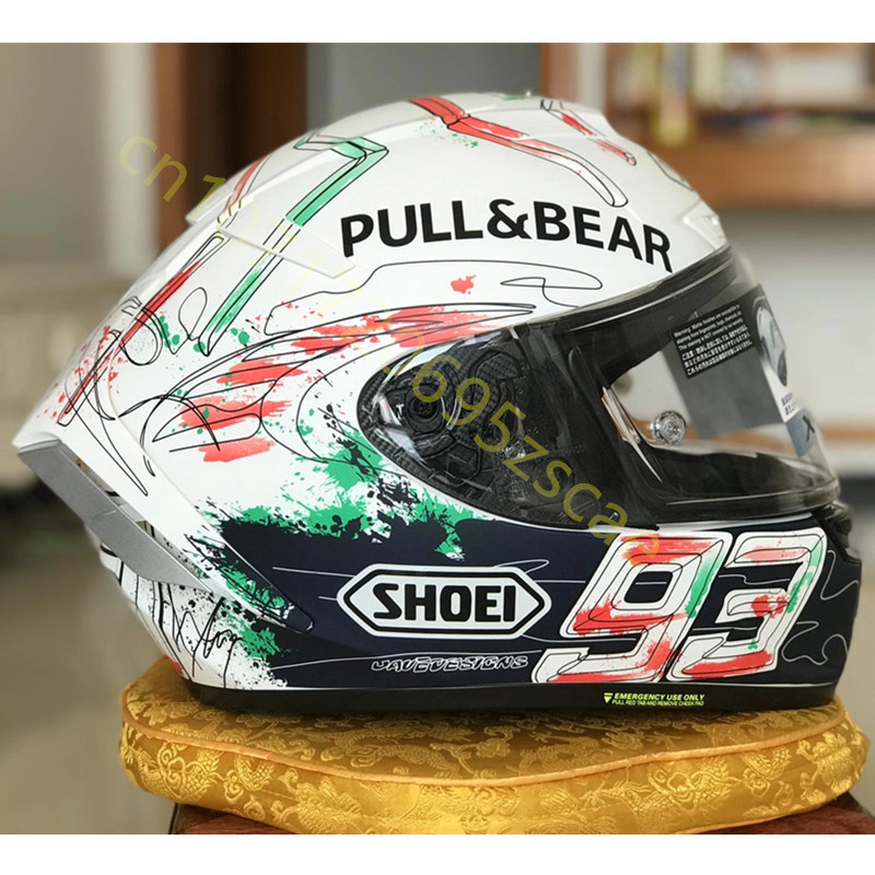 Motorcycle Full Face Helmet Shoei X14 X-Spirit Iii Marquez Catalunya X-Fourteen Sports Bike Racing