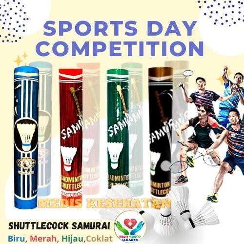 Shuttlecock Samurai Badminton Samurai Hijau, Merah, Coklat, Biru #Gratisongkir