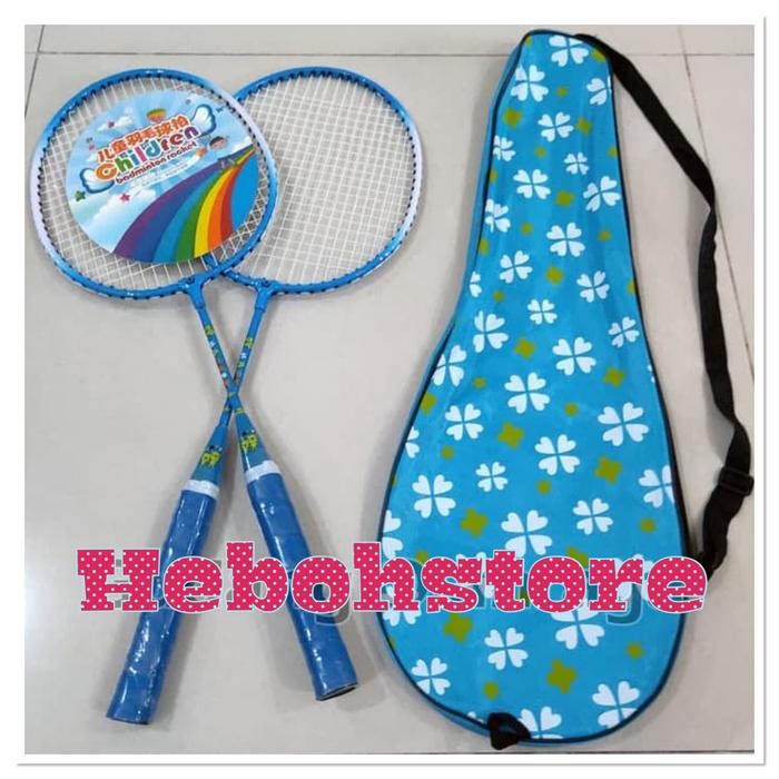 Raket Badminton Anak Sepasang Isi 2/Raket Badminton Anak Happy #Gratisongkir