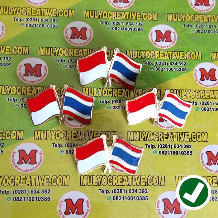 

Flag Pin Indonesia Thailand - Pin Bendera Persahabatan Custom Murah PREMIUM