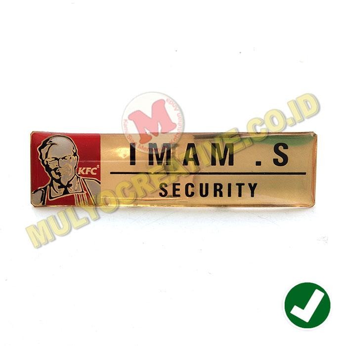 

Papan Nama Dada Peniti Murah - Name Tag Atribut Karyawan Kerja PREMIUM