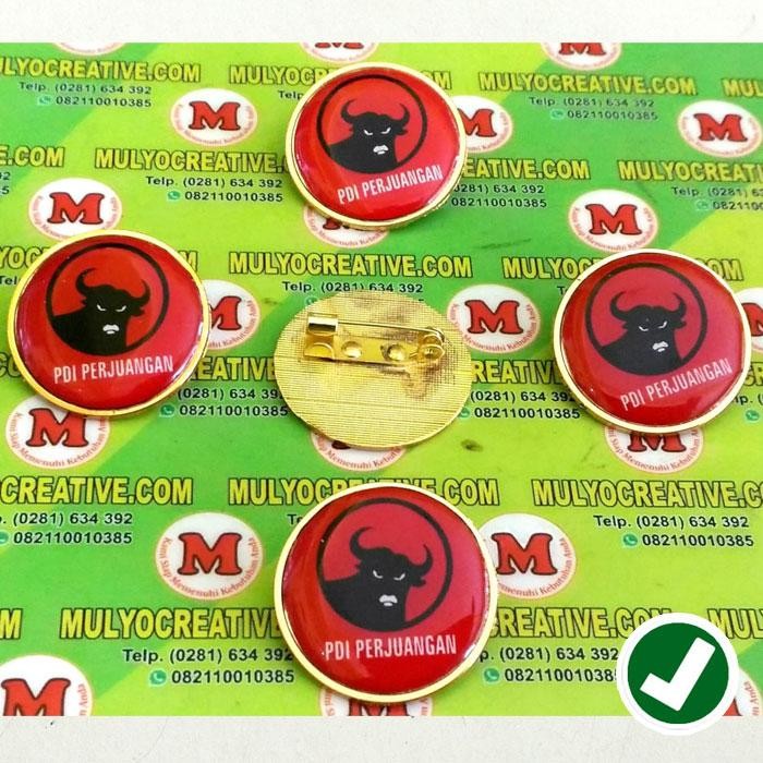 

Pin Partai PDI Perjuangan - Pin Logo PDIP Model Bulat 3 Cm PREMIUM