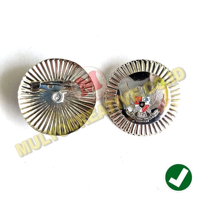 

Lencana Tanda Jabatan Lurah Warna Silver Peniti Ukr. 3.5Cm PREMIUM