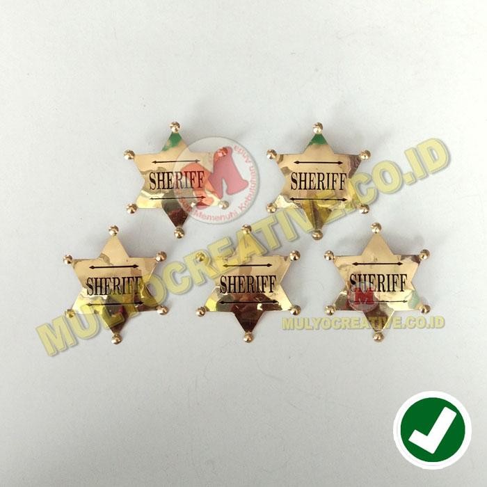 

Pin Bross Logo Sherif Bahan Logam Kuningan Ukuran 7X6 Cm - Pin Serif PREMIUM