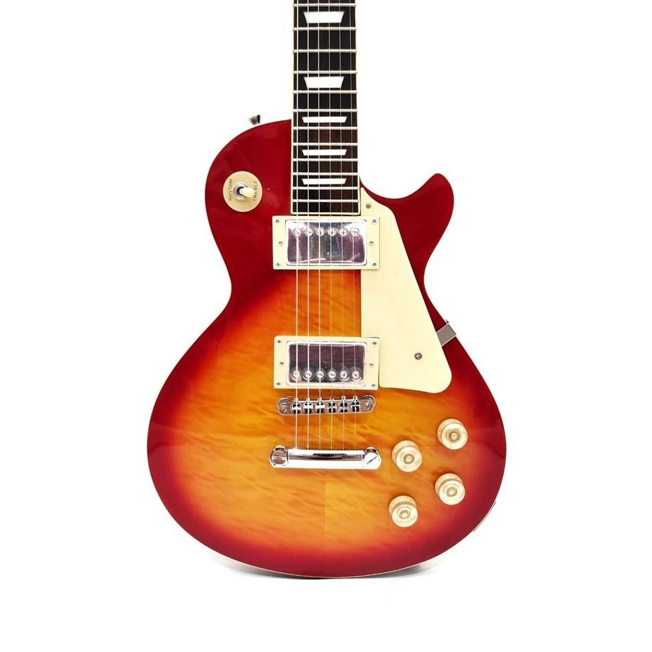 Gitar Elektrik Merk Gibson Les Paul Warna Sunbrust Cherry LesPaul