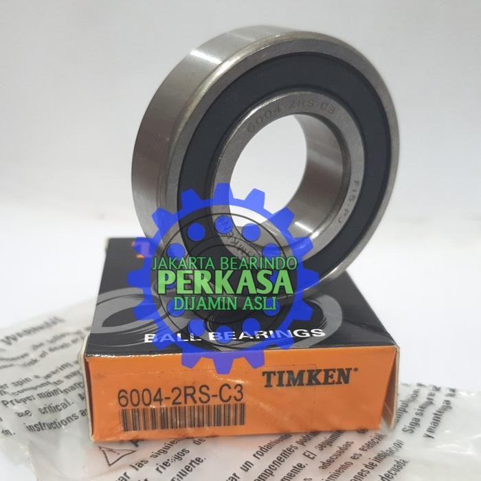 BEST SELLER BEARING 6004 2RS / 60042RS C3 TUTUP KARET TIMKEN ASLI 20X42X12