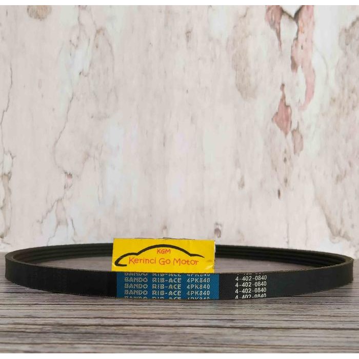 TERLARIS BANDO VAN BELT 4PK 840 RIB BELT TALI KIPAS 4PK-840 FAN BELT ALUR