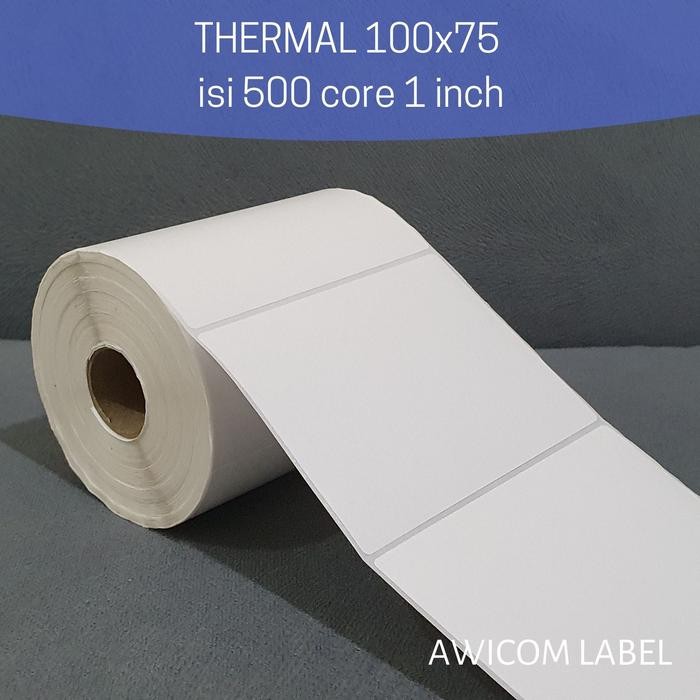 

Label Barcode Direct Thermal 100X75 Mm 100 X 75 Core 1 Inch Isi 500