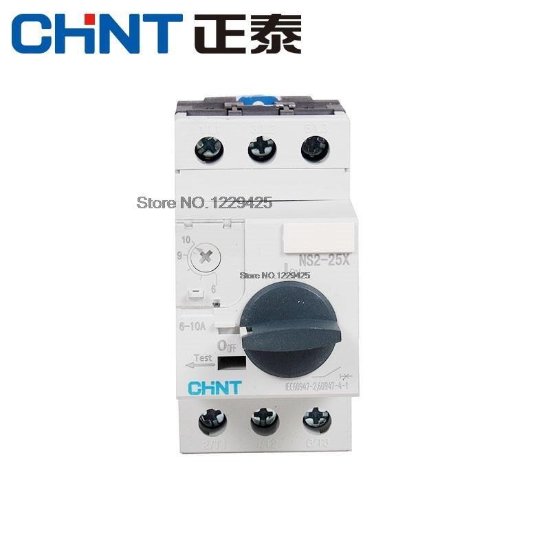 Chint Chnt Motor Starter Ns2-25 Ns2-25X Ns2-25/Ae11 1.6-2.5A Motor Protector Motor Circuit Breaker