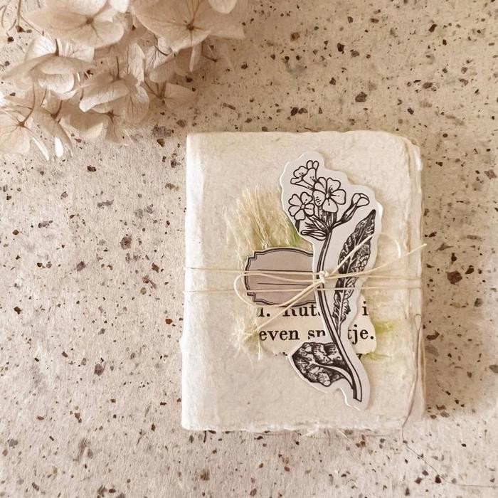 

Petit Handmade Paper Journal By Prettyhappypaperie