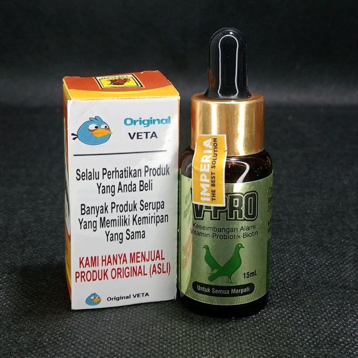 V PRO CAIR IMPERIA 15ML VITAMIN PROBIOTIK BIOTIN SUPLEMEN V-PRO BURUNG MERPATI