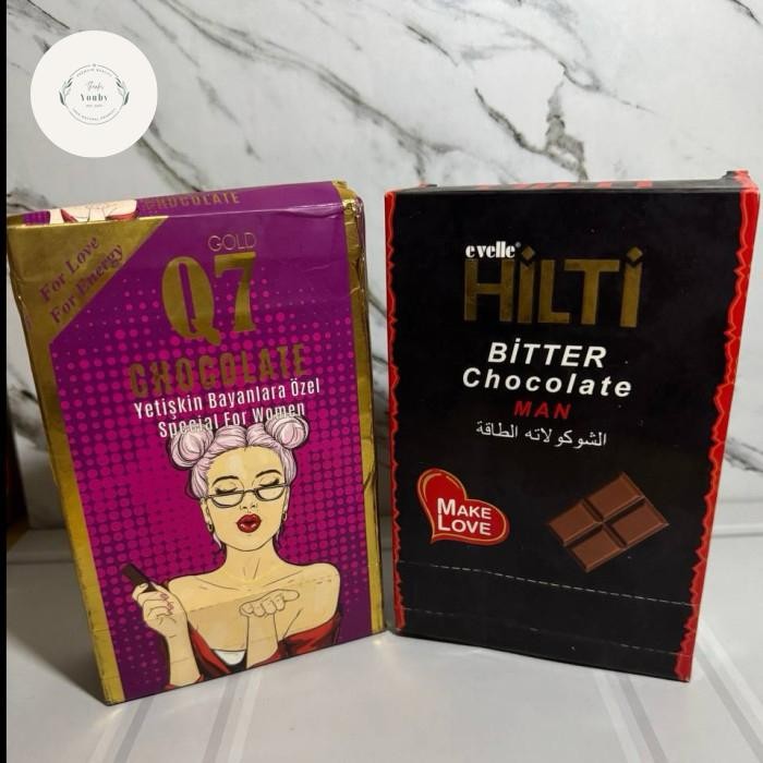 

Ready Coklat Q7 Chocolate Dewasa Turkey Rekomendasi //Pasut - 100% Natural & Aman - Black, Cokelat