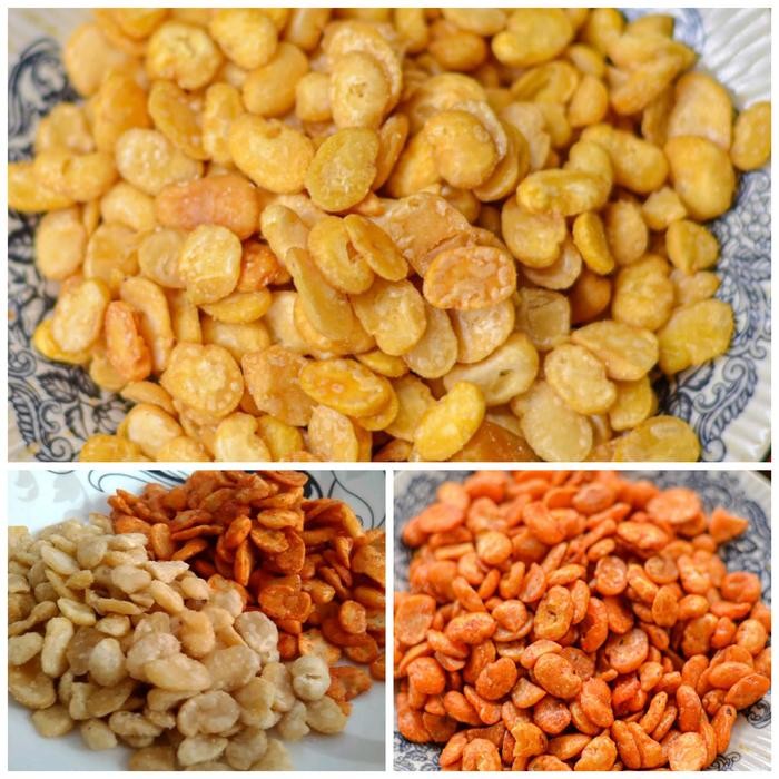 

Ready Kacang Koro Kupas 1Kg/ Kacang Asin Gurih /Kacang Koro Balado 1Kg