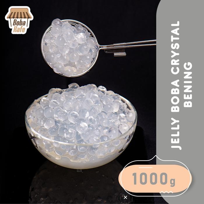 

Ready Boba Kristal Bening @1Kg /1000Gr/ Jelly Boba Praktis Siap Saji