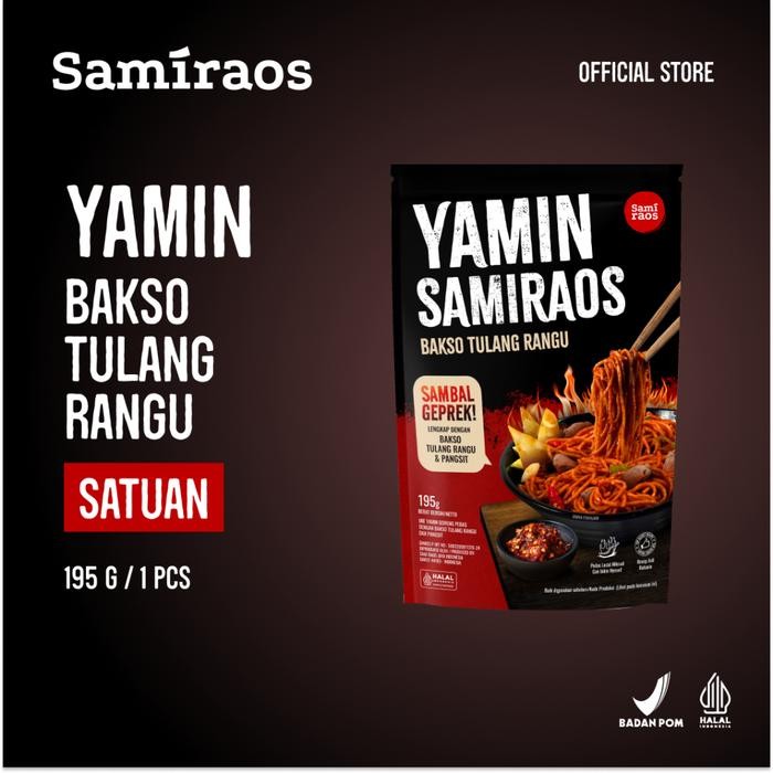

Ready Sami Raos - Yamin Samiraos Bakso Tulang Rangu