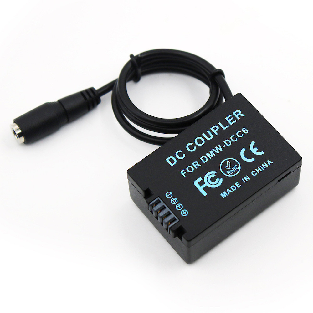 DMW-BMB9 BMB9 Dummy Battery DMW-DCC6 DMW DCC6 DC Coupler for Panasonic Lumix DMC-FZ45 FZ47 FZ48 FZ60
