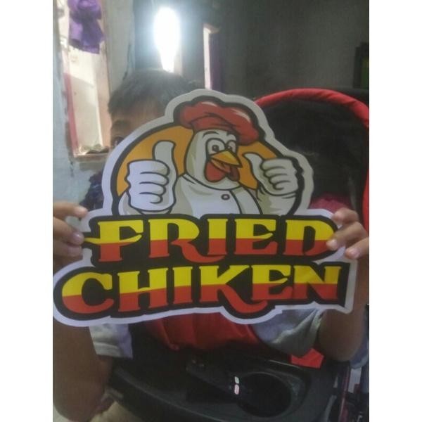 [Expert] STIKER CUTTING KACA GEROBAK TULISAN FRIED CHIKEN/ NAMA TOKO / NAMA