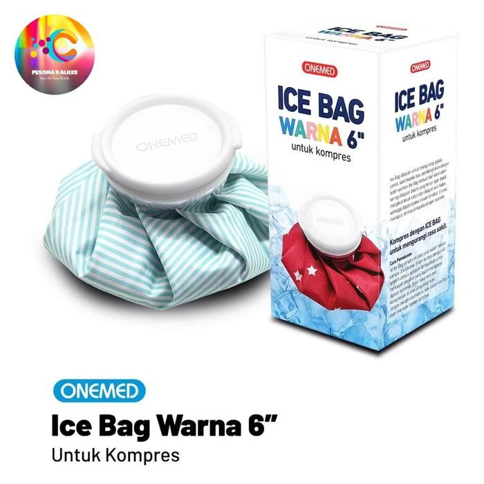 Ice Bag Onemed 6 Inch / Ice Bag Komores Warna / Ice Bag Kompres Dingin