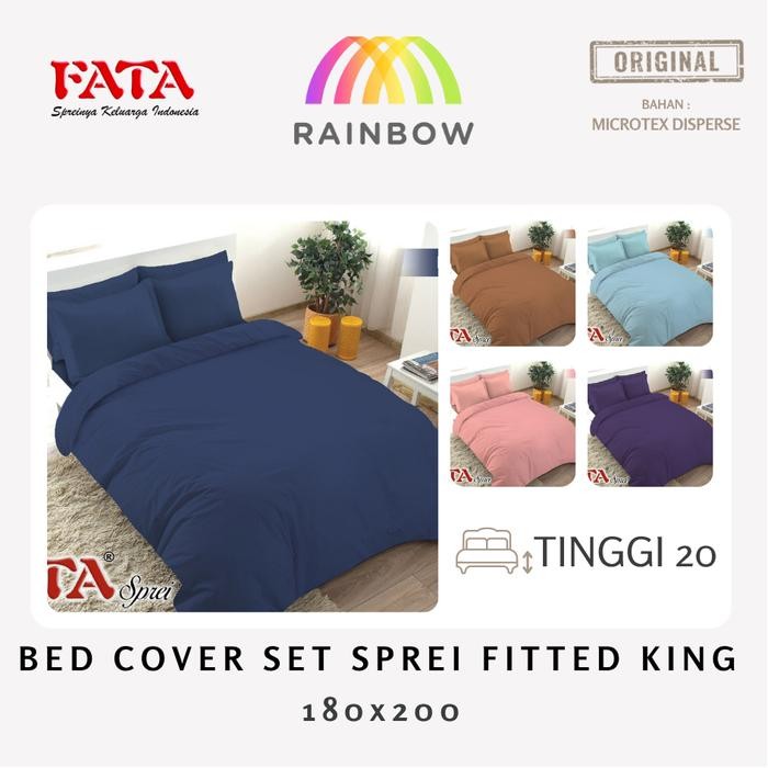 Fata - Bed Cover SET SPREI FITTED King (180x200) los Embossed pilihan