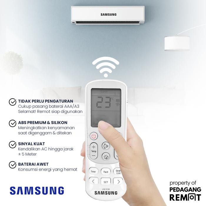 RB Remot Remote AC Samsung Fast Cooling AR05KRFLAWKN AR07KRFLAWKN