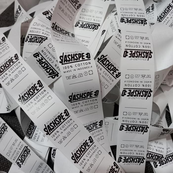 LABEL TAFETA LAUNDRY