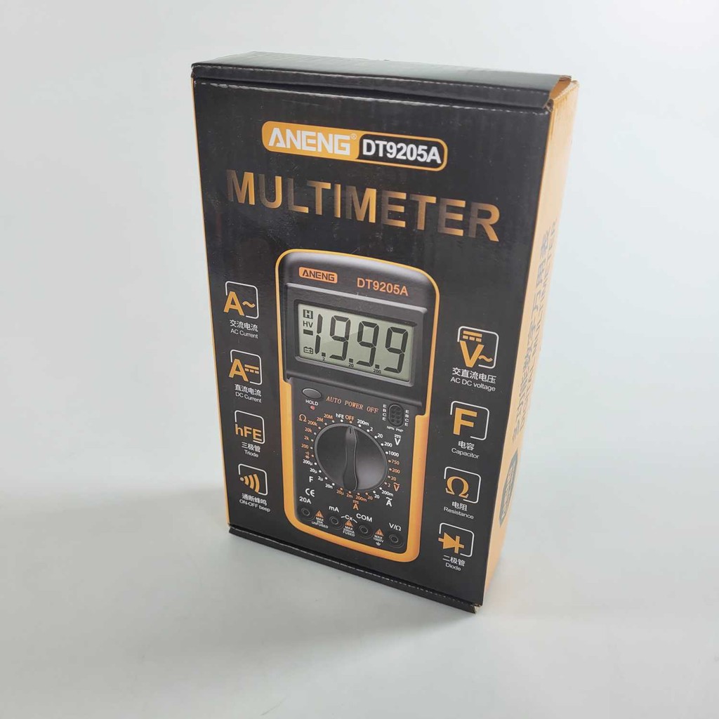 Aneng Digital Multimeter Voltage Tester - Dt9205A