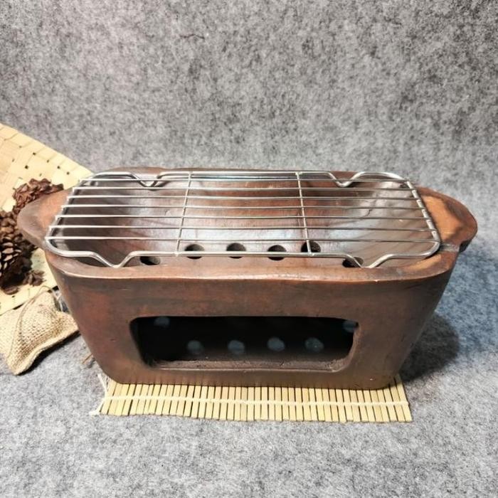 ANGLO Sate Gerabah, Tungku bakaran, Panggangan Sate Tanah Liat ,kecil,sedang,besar,Kitchenware